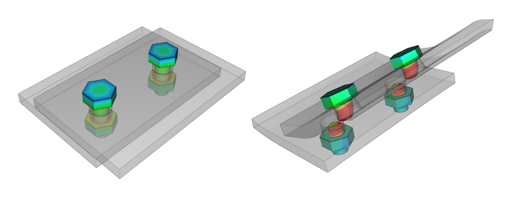 Bolted connection at the beginning and end of Step 2